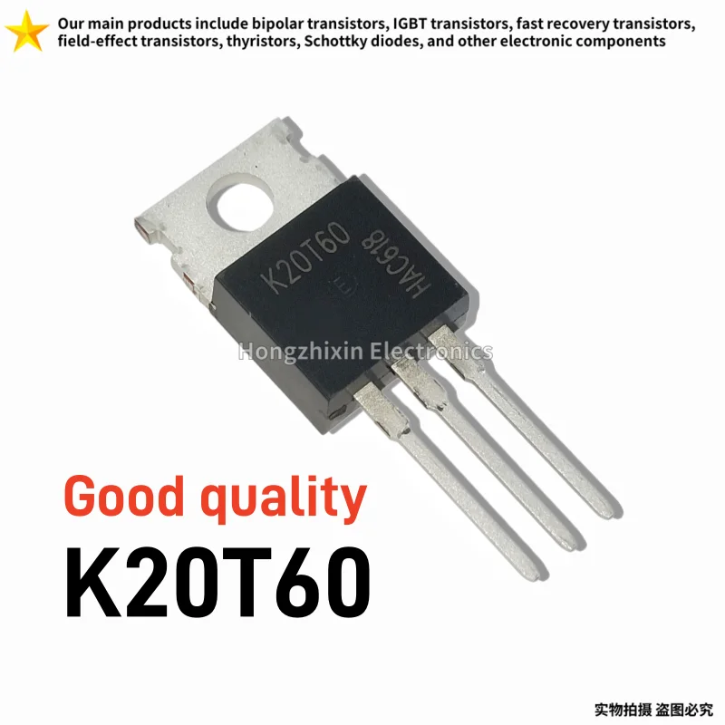 10/30pcs IGBT Transistor K20T60 TO-220 20A 600V IKW20N60T Power Switch Tube For Inverter Power Supply