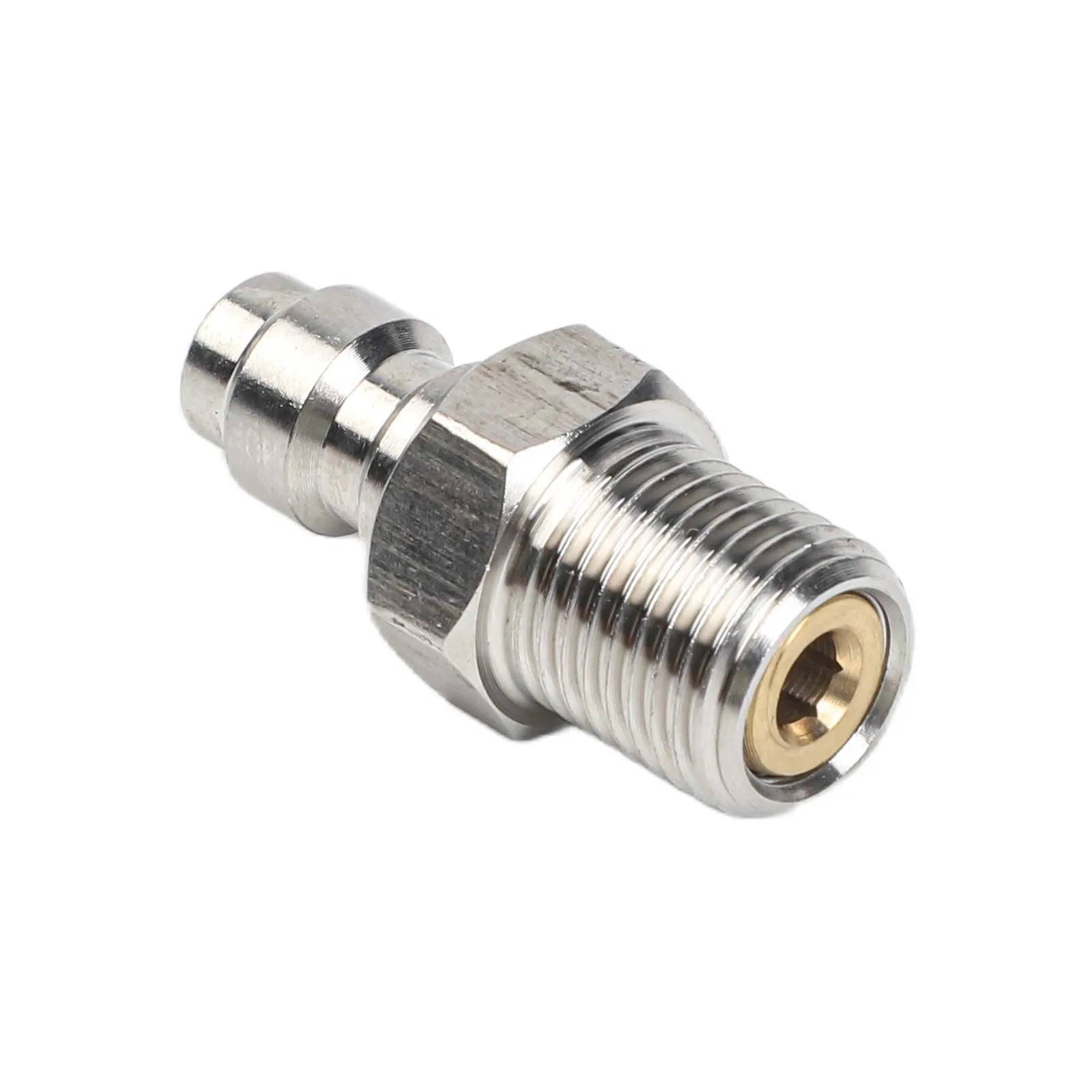 8mm Quick Connect Check Valve Assembly with Filter for High Pressure Pump Refill M10x1 Stainless Steel Fitting