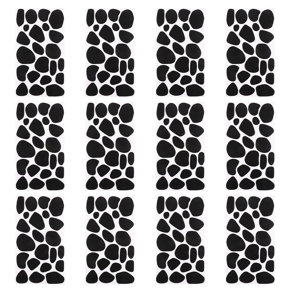 

12 Sheet Felt Stickers for Kids Crafts Decor Self Adhesive Durable Felt Stickers For Crafts Reusable Home Office Wall