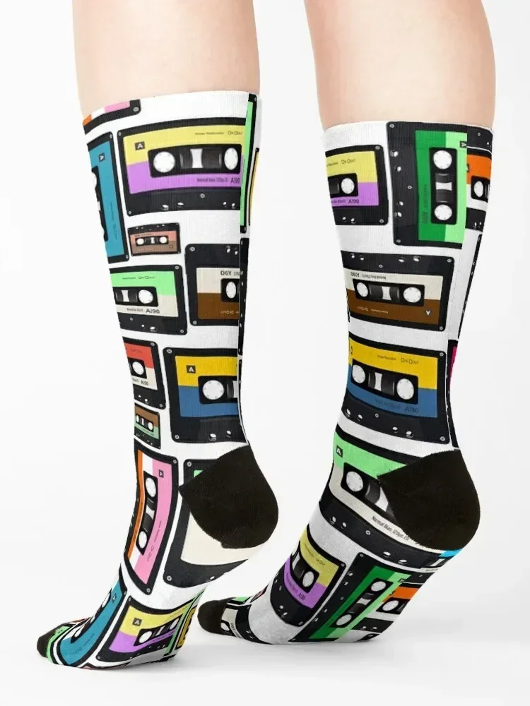 Cassette Vinyl Record Socks Christmas funny sock Non-slip basketball Men's Socks Luxury Women's