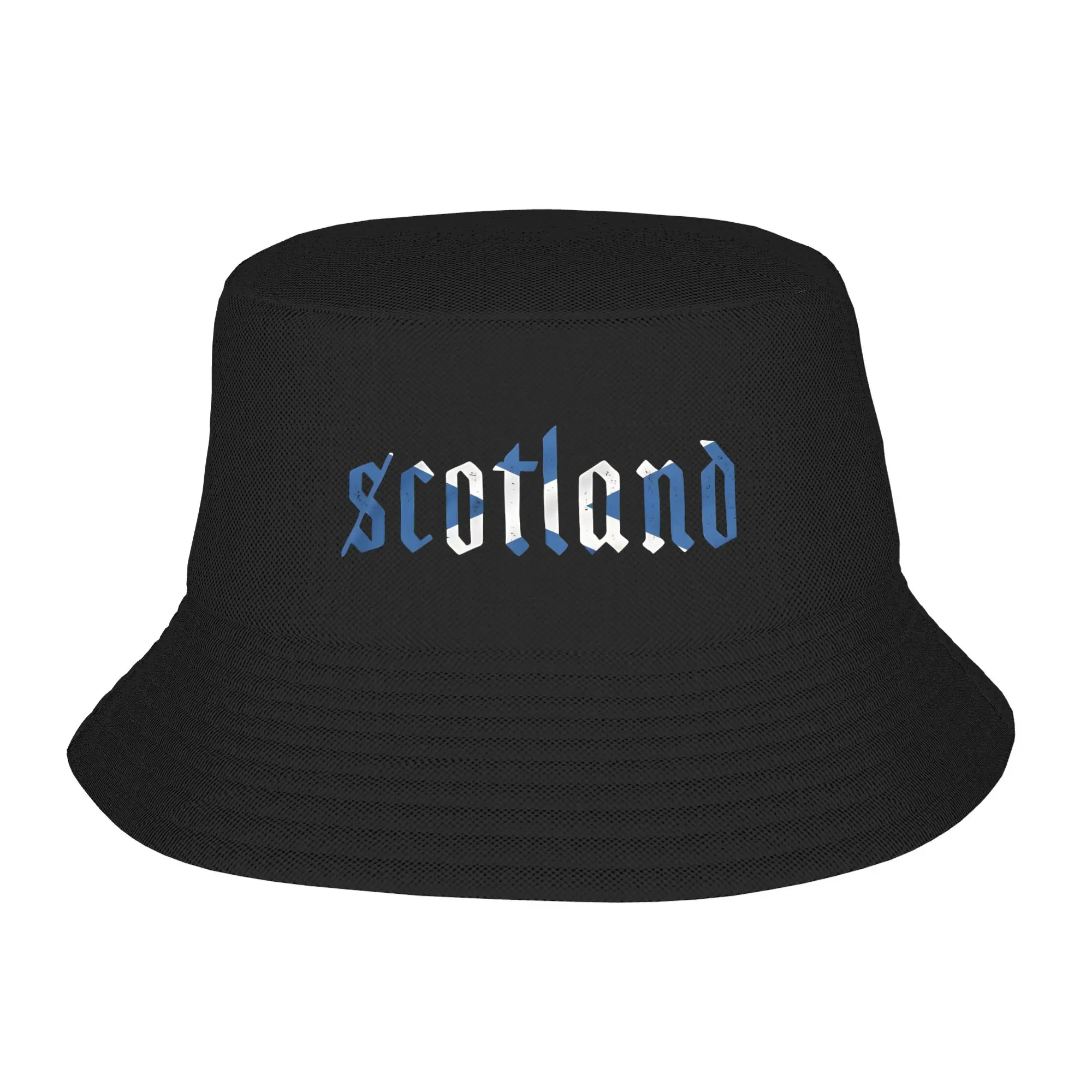 Unisexowe, urocze kapelusze typu bucket hat z motywem Szkocji, bez motywów imprezowych, dla kibiców piłki nożnej, czapki typu bob na plażę, ochrona przed promieniowaniem UV
