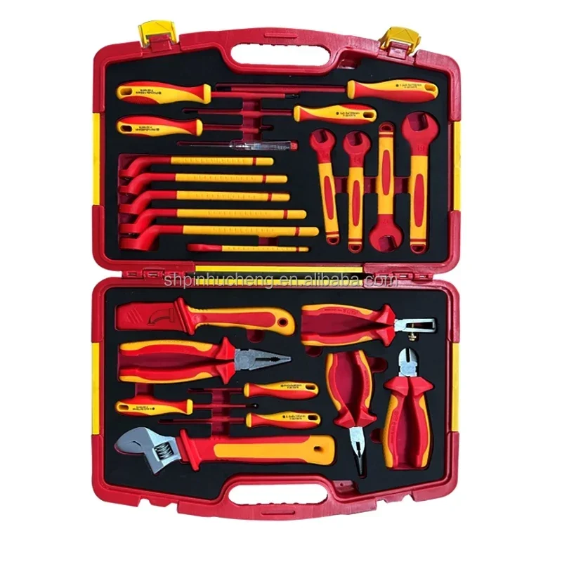 2025 24 قطعة أداة العزل VDE كماشة 1000 فولت كابل سكين حلقة وجع نهاية مفتوحة وجع دعوى