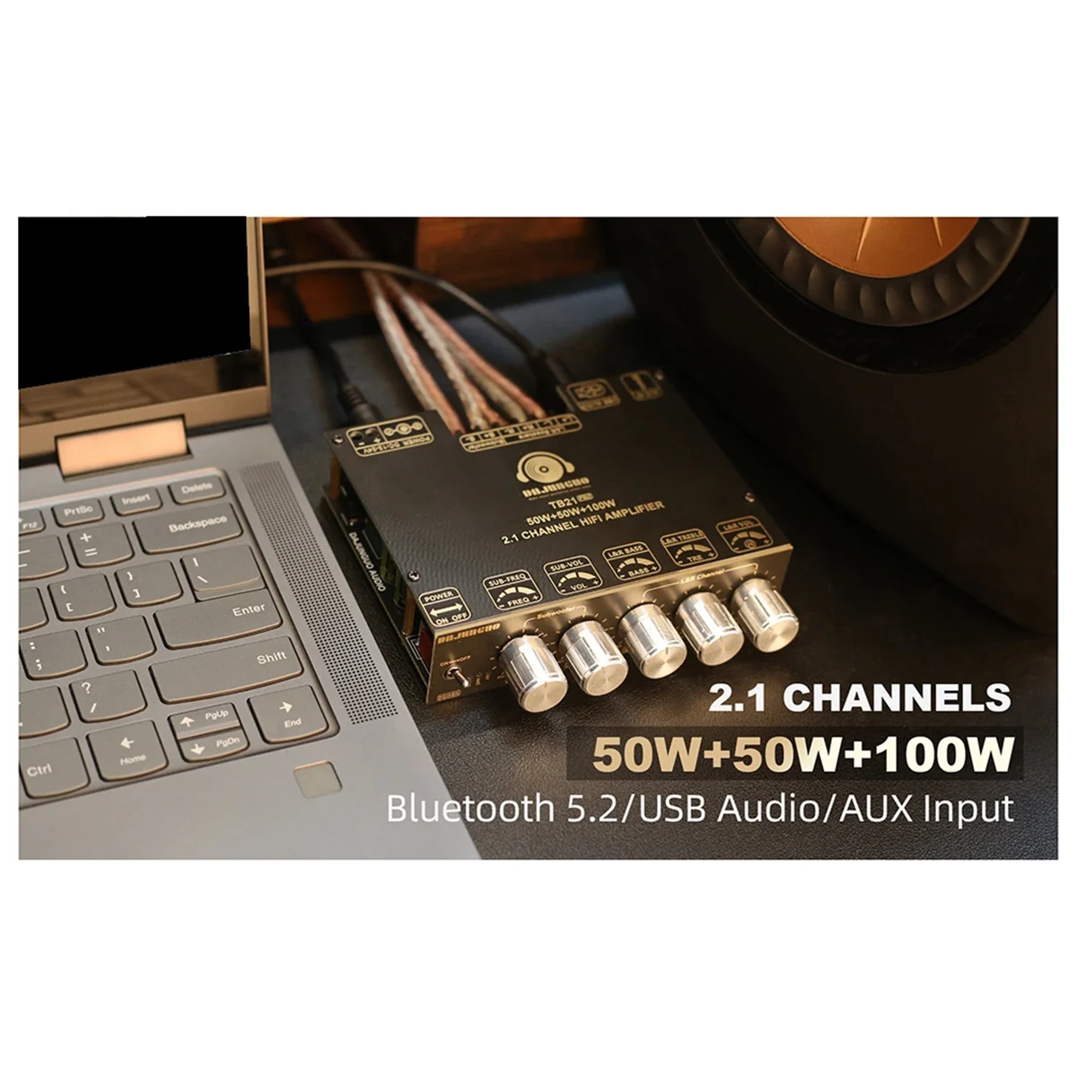 FZFZ -TB21 PRO 2.1 チャンネル 5.2 ステレオ Bluetooth アンプボード 50W+50W+100W TPA3116D2 チップ AUX アンプを使用