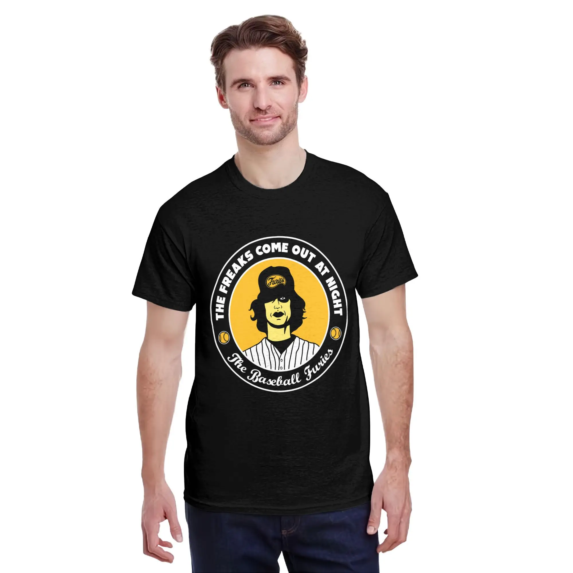 Camiseta de manga para hombre, camiseta con silueta inspirada en yaer The 'Fritz', excluido el encanto deportivo y la vibración energética, novedad de 2025