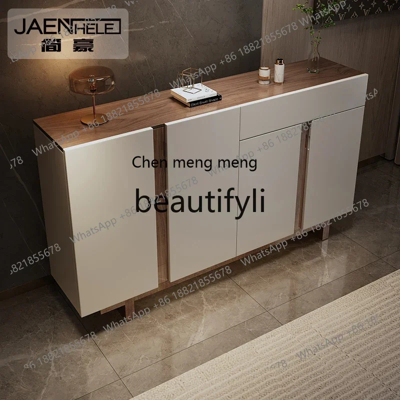M178 Solid wood light luxury entrance integrated modern simple storage cabinet with bucket entry guest restaurant cabinet