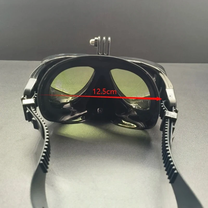 High Performance Coating Lens Swimming Mask Dry Snorkel Set Tinted Tempered Glass Snorkeling Mask Set with Camera Mount