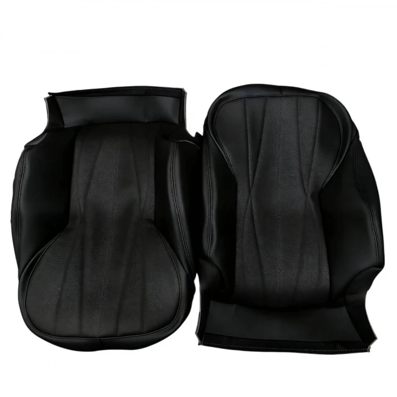 Luxury Series Breathable Leather Front Business-Style 2-Piece Car Seat Covers