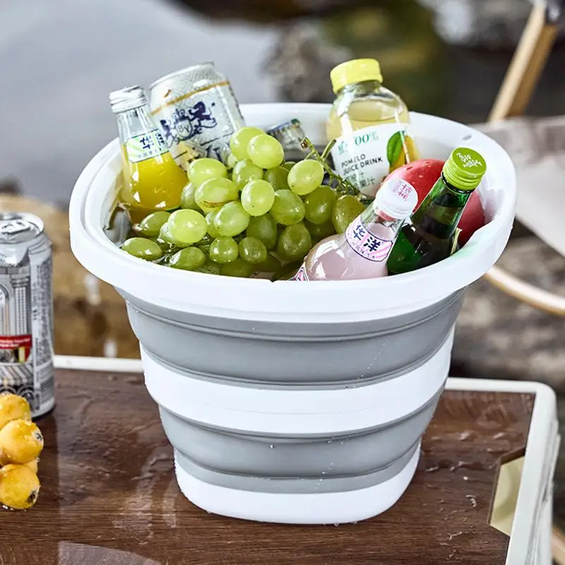 Wholesale Foldable Water Bucket Essential For Fishing Camping Travel Collapsible Pail With Handle For Easy Storage Outdoor Use