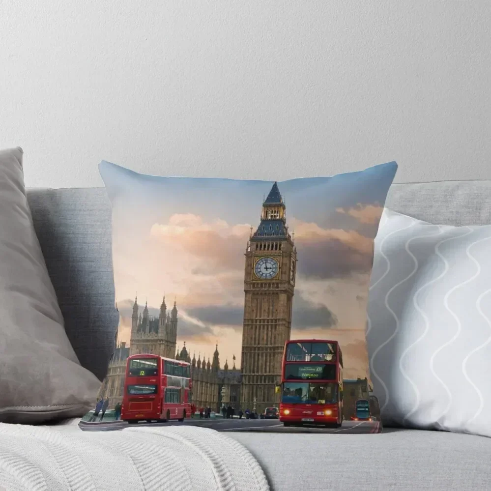 

London Throw Pillow Sitting Cushion autumn pillowcase Custom Cushion Photo Pillows Aesthetic pillow