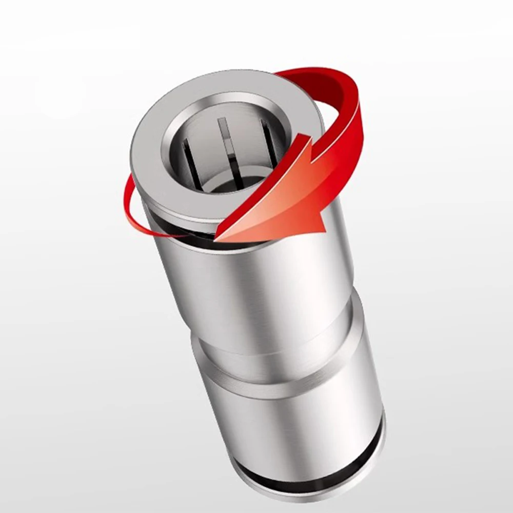 PU PG Pneumatic Quick Connector Straight through Variable Diameter Copper Nickel Plated Gas Pipe Fitting for 6mm to 16mm Pipe