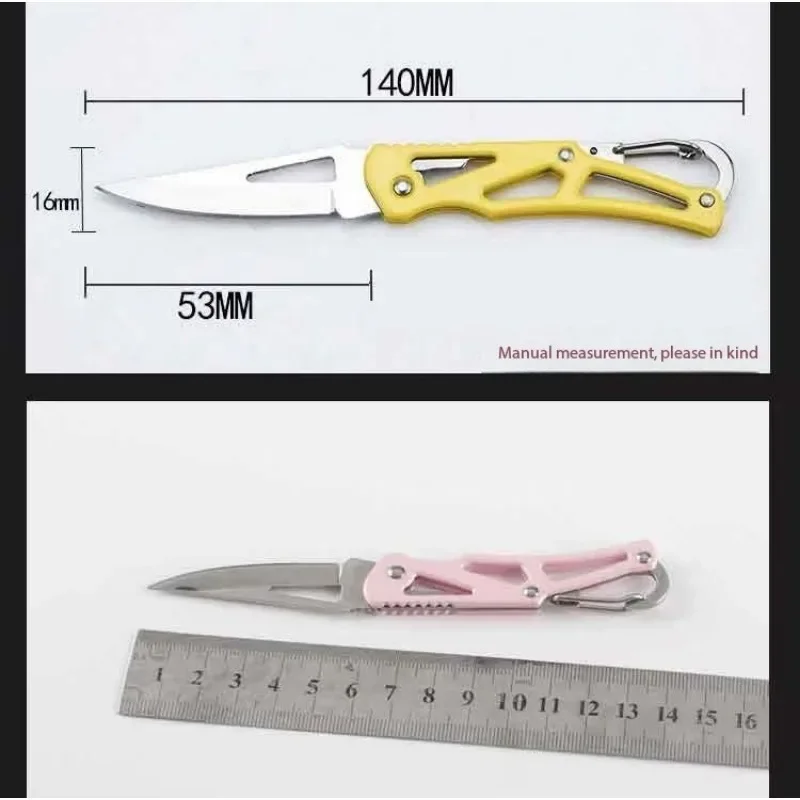 Mini folding portable keyknives, outdoor knives, portable fruit knives, camping tools