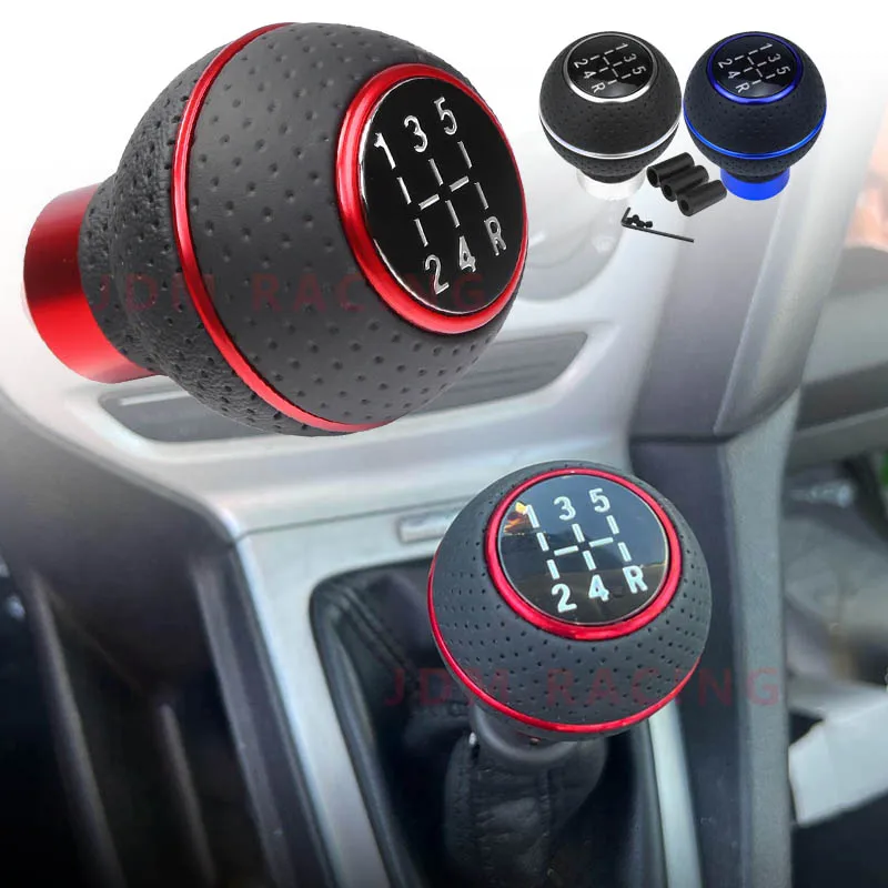 Pomello del cambio per auto universale in alluminio a 5 velocità M8 M10 M11 M12 per cambio manuale Leva del cambio con pomello del livello del cambio automatico