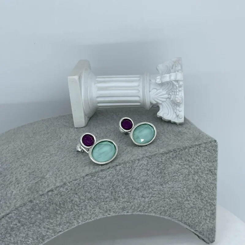 

2021) Venta De pendientes joyería S925, разделение на платформе, высокая цена, цветная диария для фистышек, regalo 3)