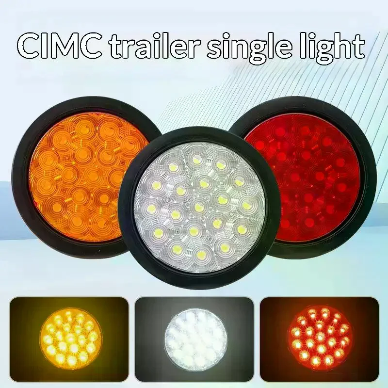 

Универсальный 3-цветный круглый светодиодный задний фонарь, водонепроницаемый, высокой яркости, для стоп-сигналов, поворотов и заднего хода, для грузовиков, прицепов и автодомов