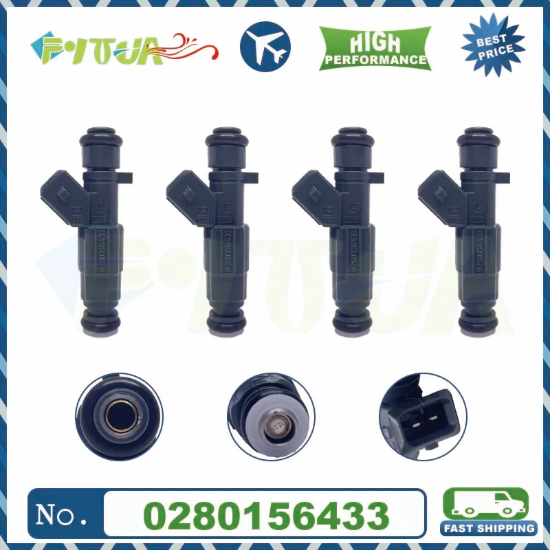 

4pcs Hot sale high Quality Fuel Injection Nozzle 0280156433 for ACE 4.9 95-98 gasoline injector