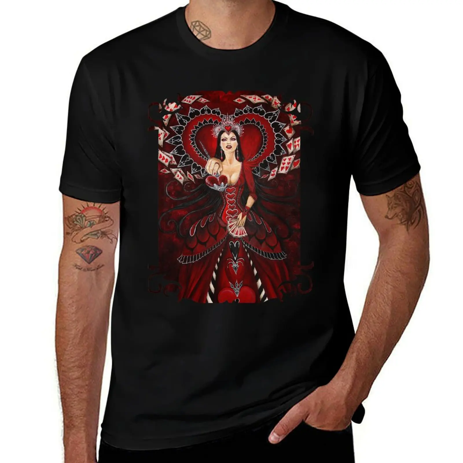 

Queen of Hearts T-Shirt t shirts for man cotton t shirts for man pack cotton T-Shirt