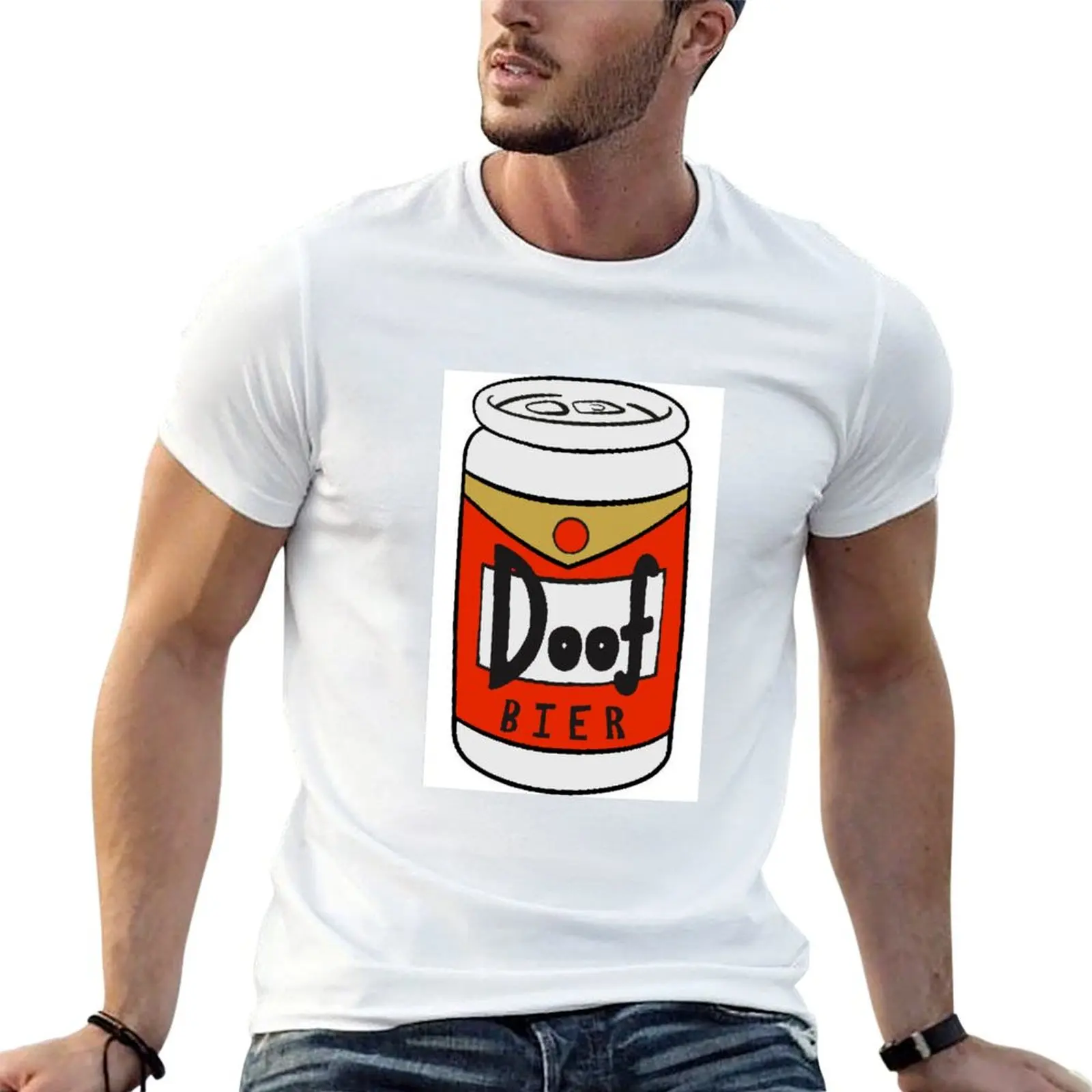 

Doof Bier - Dumb Beer in German, Duff T-Shirt men t shirt cotton 100% t shirt man plain T-Shirt