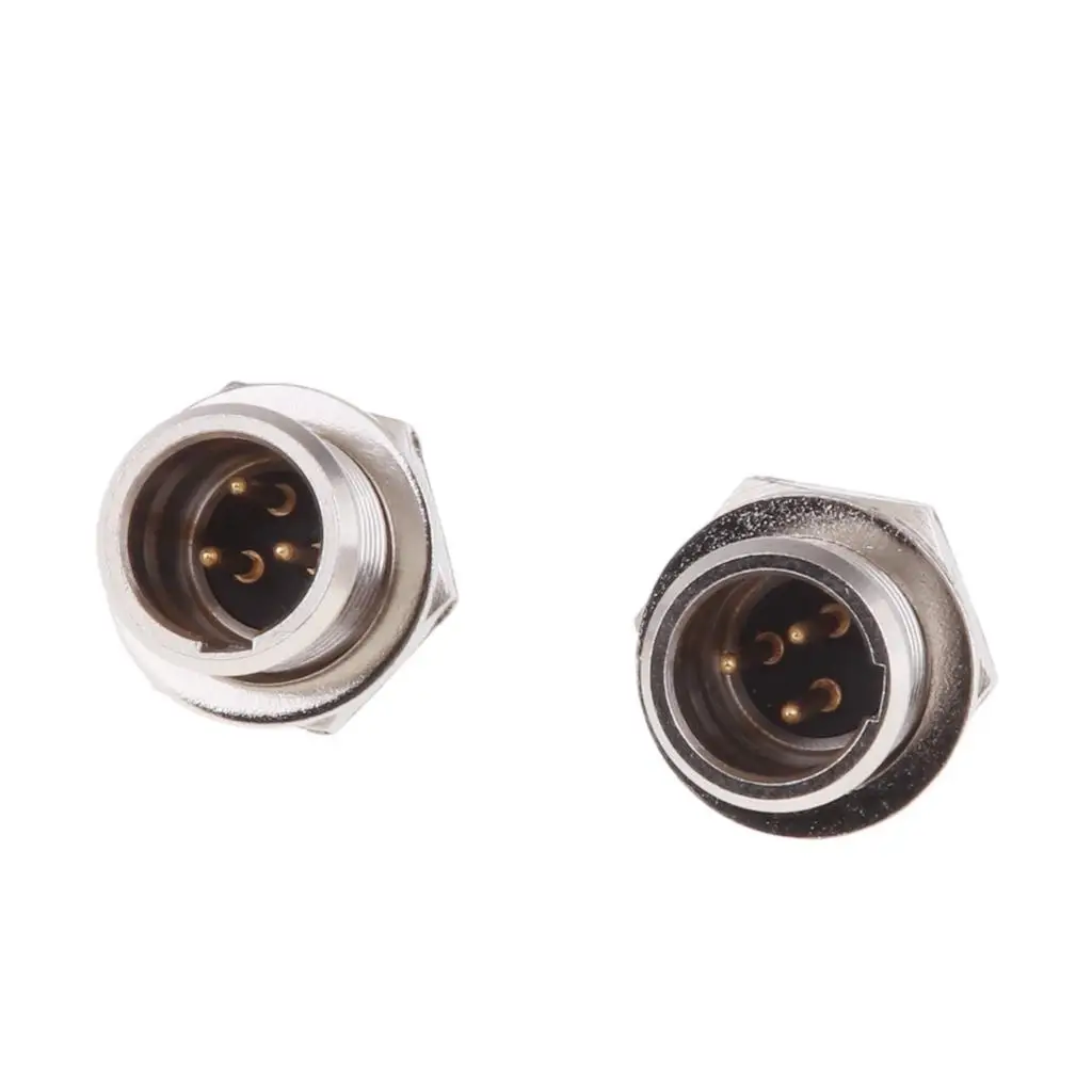 2x connettore mini XLR da 3 pin/3 pin connettore per microfono audio maschio