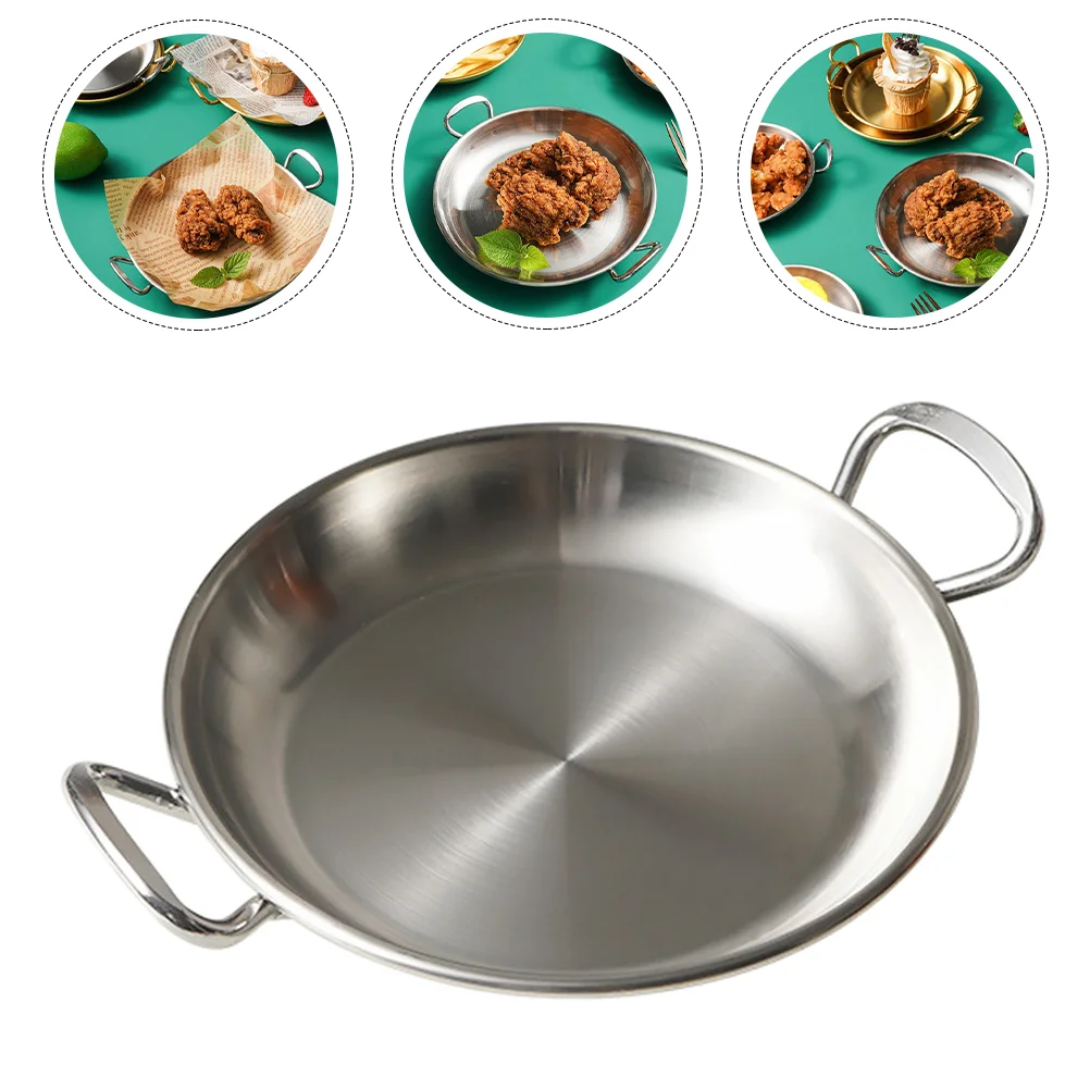 

Pans Amphora Snack Plate Kitchen Utensil Multipurpose Tray Food Storage Silver Dish Stainless Steel Child