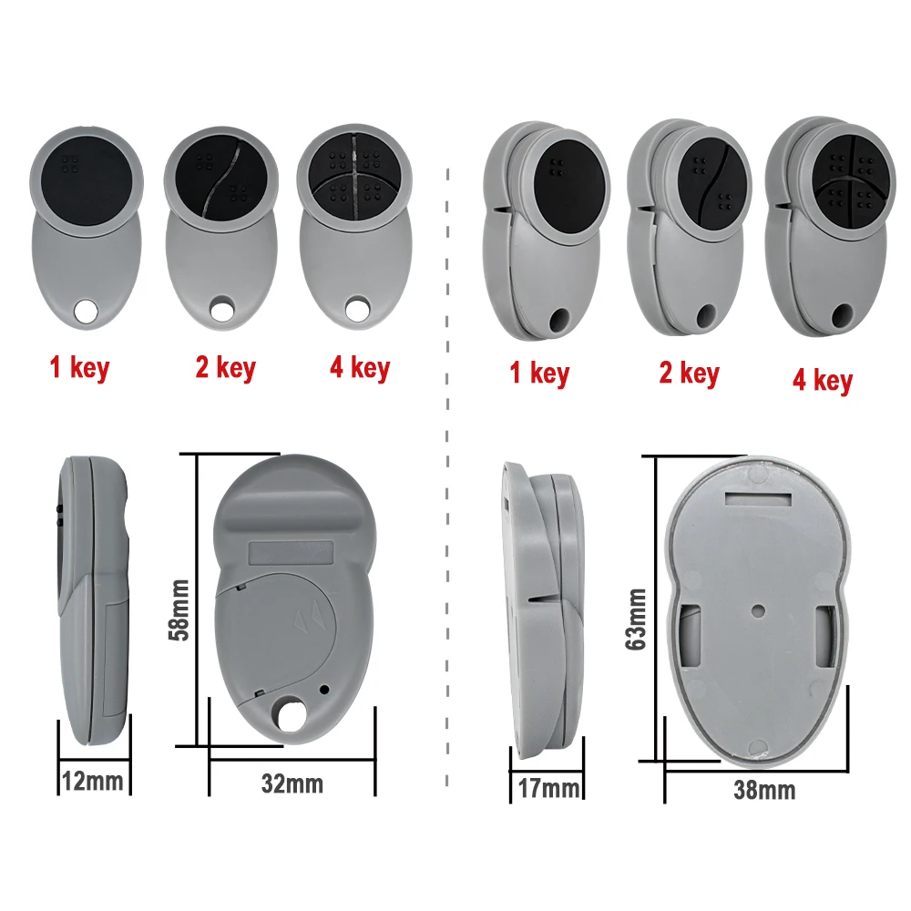 TELECO TXP-868-A01 TXP-868-A02 TXP-868-A04 ガレージドアリモコン 868MHz