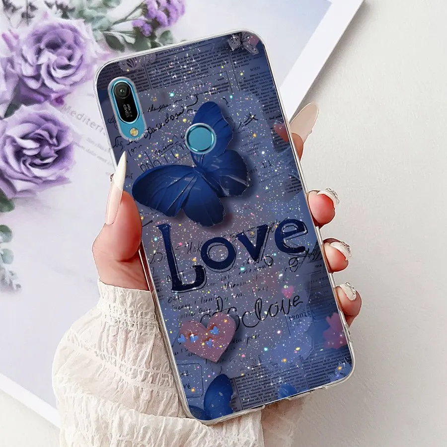 For Huawei Y6 Y6s Y 6 Prime 2019 Back Cover Soft Silicone New Cartoons Phone Cases for HuaweiY6 MRD-LX1 Y 6s 2019 Bumber Shell
