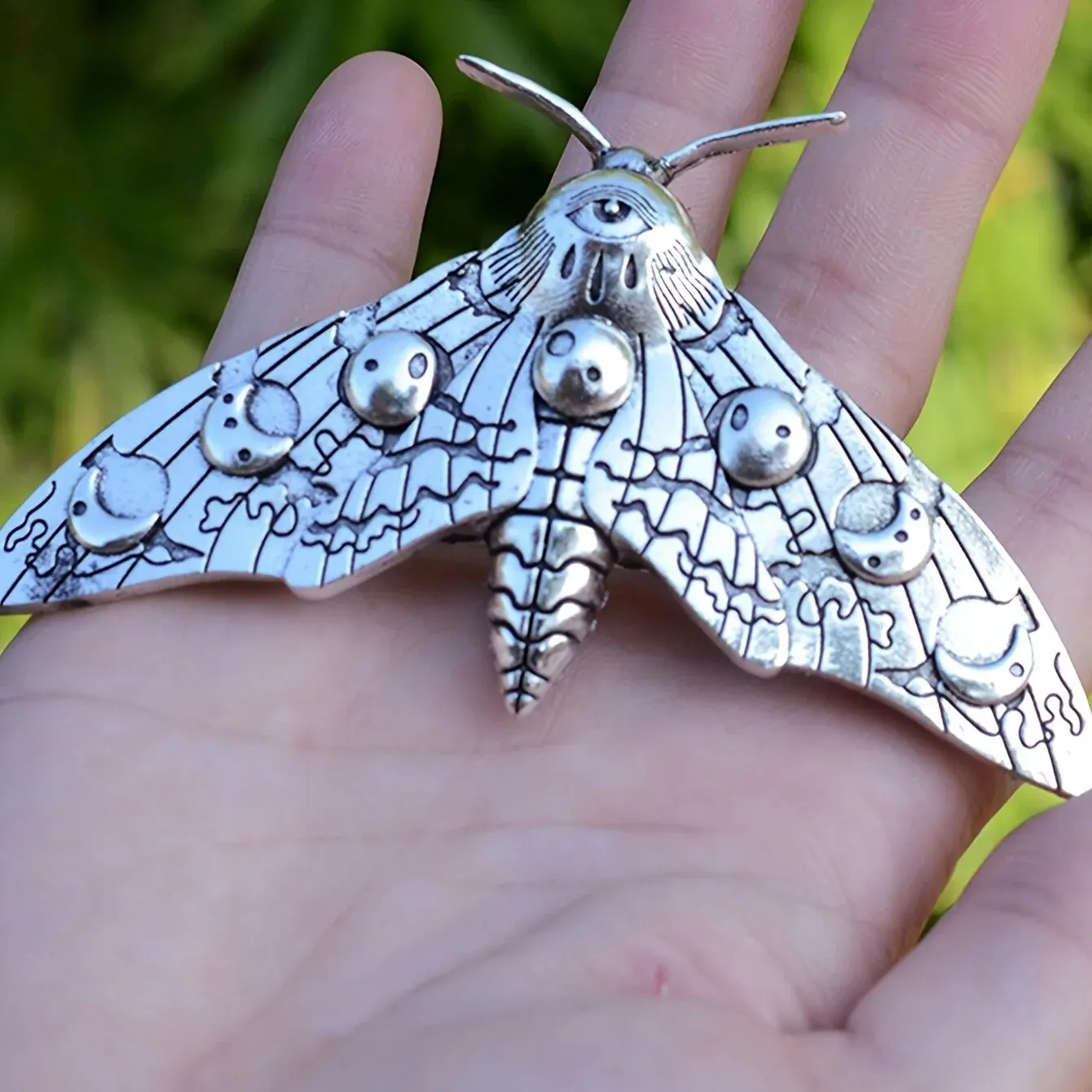 Moth Decor Hair Clip Vintage Gothic Hair Pin Hair Accessories For Halloween Party Decoration