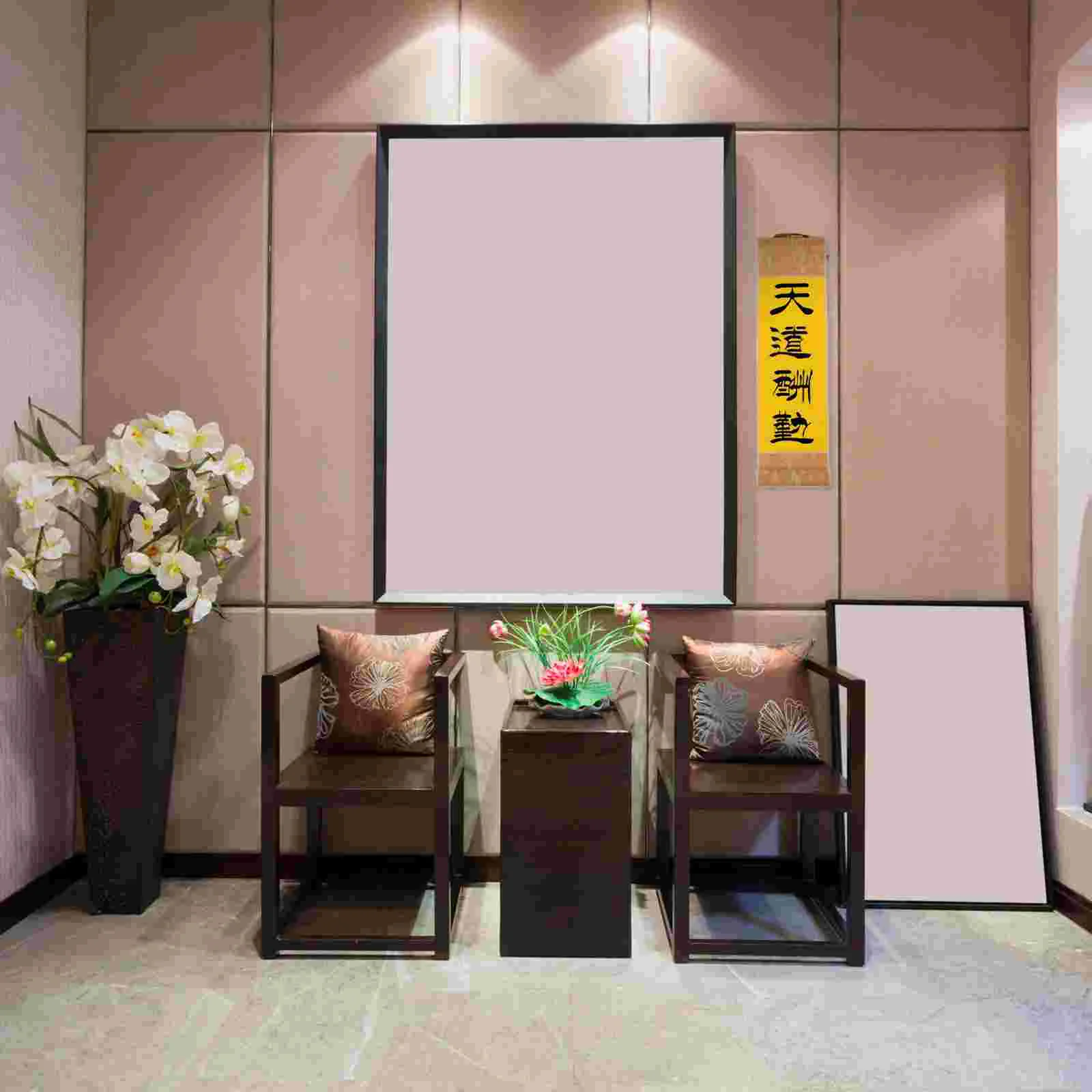 Rice Paper Scroll Chinese Calligraphy Blank Painting White Hangers Poster Accessory Office