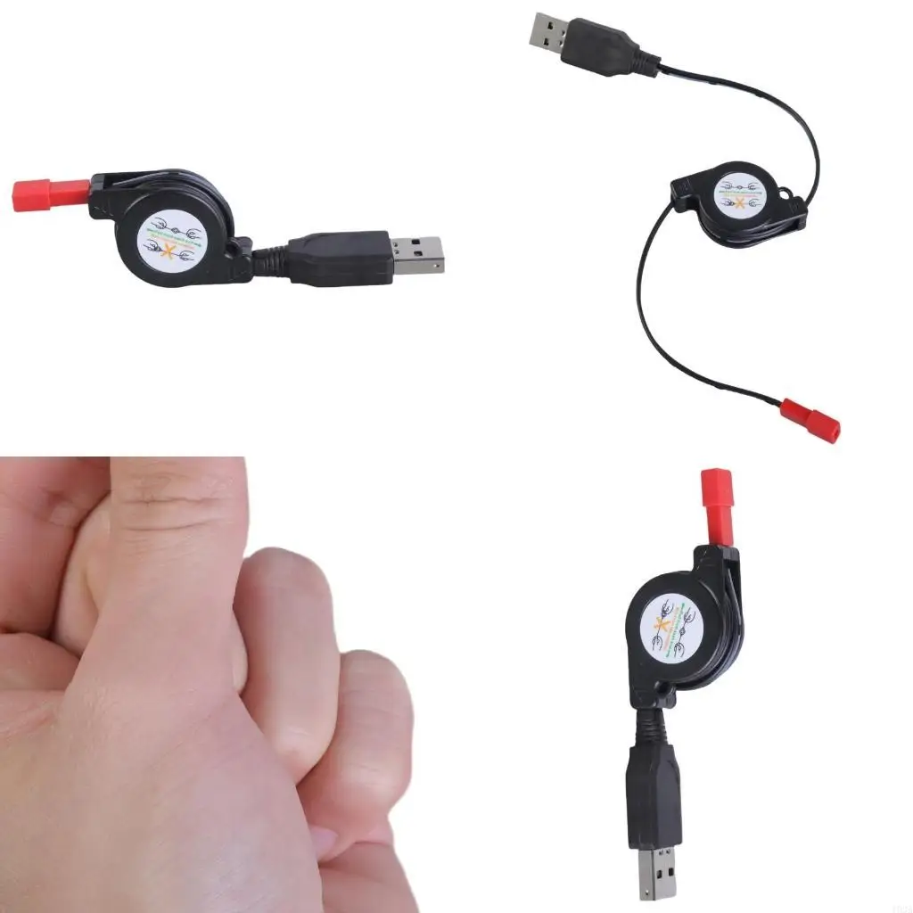 193A Flexible USB to JST Female Charging Cable for 3.7V 500mA Toy Battery Units