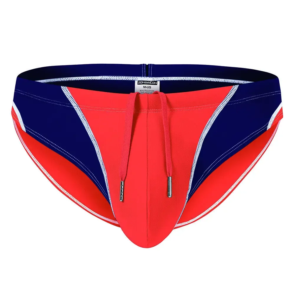 Jinshi Mens Comfortable quick-dry Swim Briefs Pouch up Bikini with Drawstring Swimwear Swim Briefs For Men