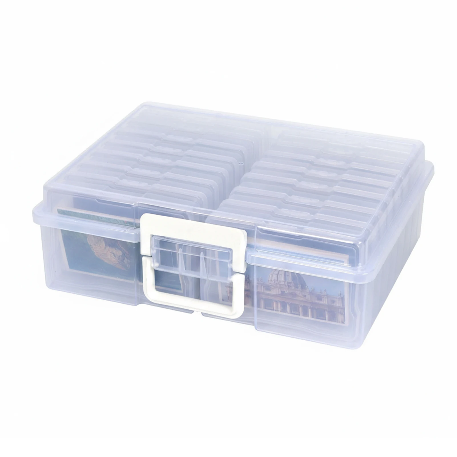 Flip Cover Integrated Photo Storage Boxes Easy Access And Secure Storage Photograph Organization Photos Film Jars