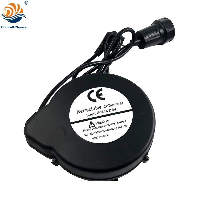 Imagem -04 - Carretel de Cabo Retrátil Automático com eu Plug Macho e Fêmea Plug 3c x 1.0 mm M24.5m