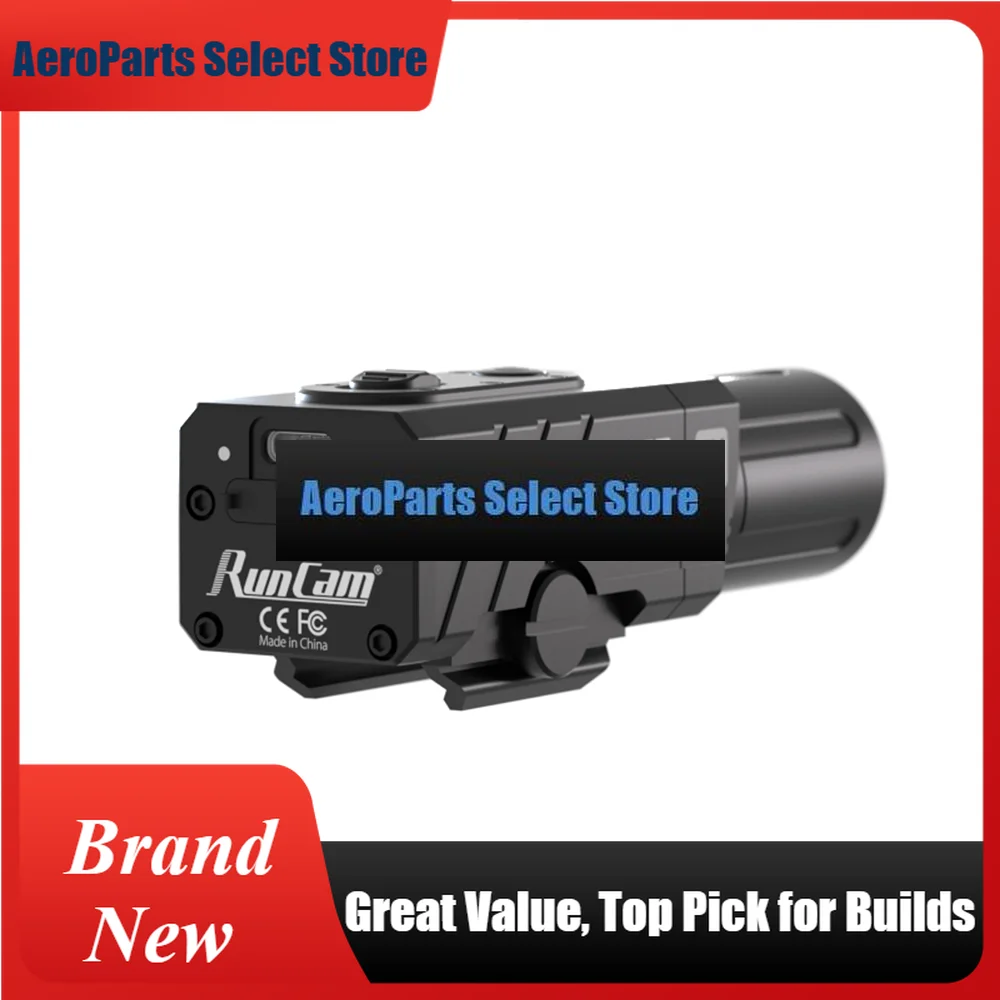 AeroPartsRunCam Scope Cam 2 4K Airsoft Camera IP64 WaterProof Paintball APP 1400mAh 128G Digital Zoom Customized Crosshairs Scop