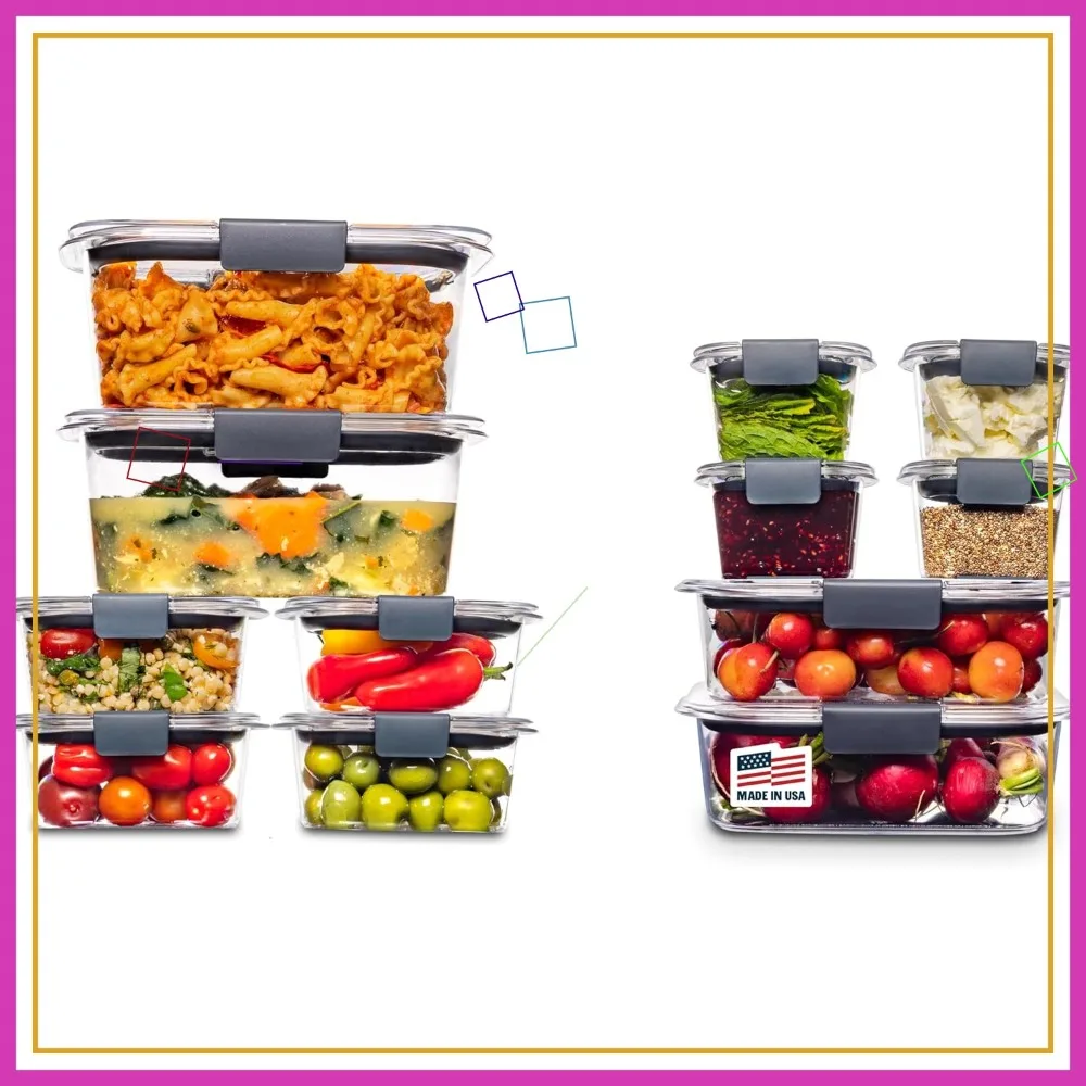 

BPA-Free Airtight Food Storage Containers, 24-Piece Set for Meal Prep, Lunch & Leftovers