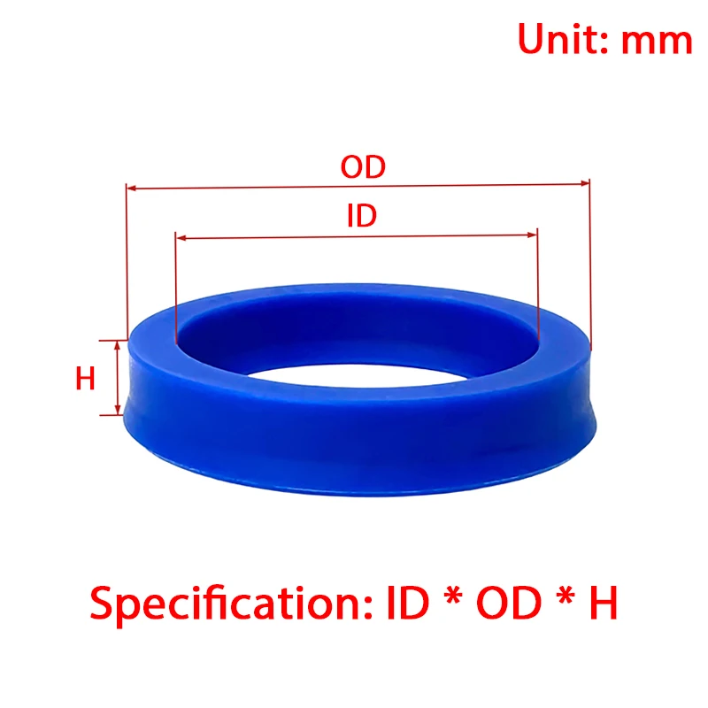 Polyurethane Hydraulic Cylinder Oil Sealing Ring UN/UHS/U/Y Type Shaft Hole General Sealing Ring Gasket ID 8-175mm OD 18-190mm