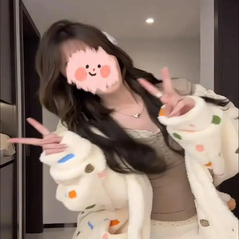 Pigiama in pile corallo per donna in inverno morbido peluche con cappuccio camicia da notte lunga spessa calda vestiti per la casa che possono essere indossati come capispalla