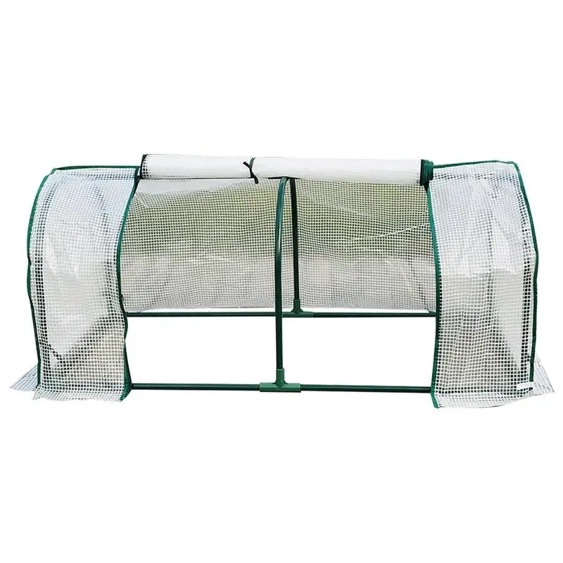 Portable Home Tunnel Greenhouse Mobile Mini Greenhouse Ventilated Without Frame Cold Greenhouse Insulation Gardening Plant Cover