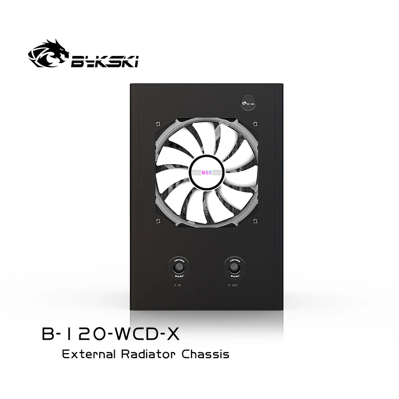 Bykski External Water-cooled 120mm Radiator Use for Server Computer PC Cooling B-120-WCD-X