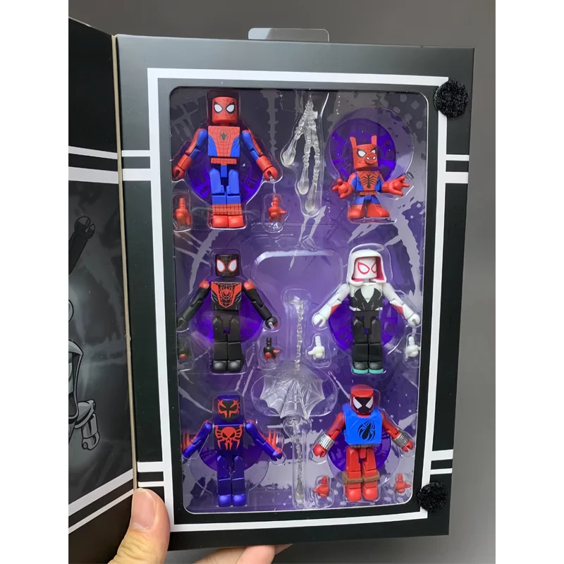 Peter Parker Building Block Man Series Spider-Man: Into The Spider-Verse Gwendolyn Maxine Stacy Spider-Man Noir Mobile Doll