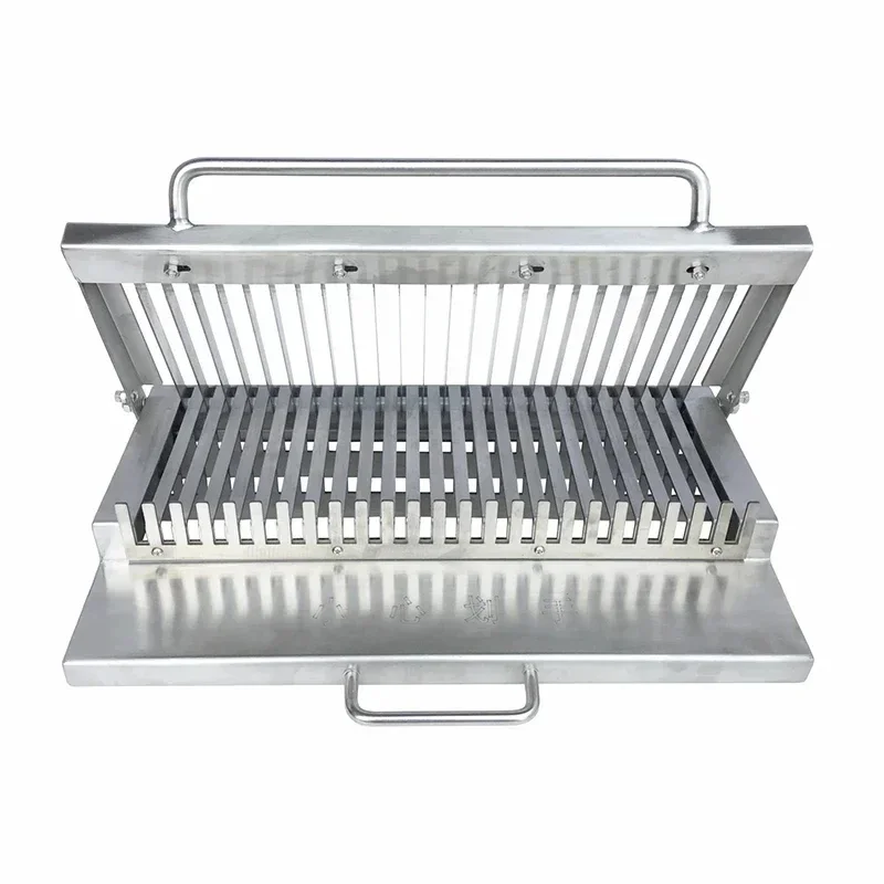 Слайсер с широким щелом, усиленный нож, ручная утолщенная нержавеющая сталь, 10-15 мм, резка арбуза, перца, фасоли, огурец