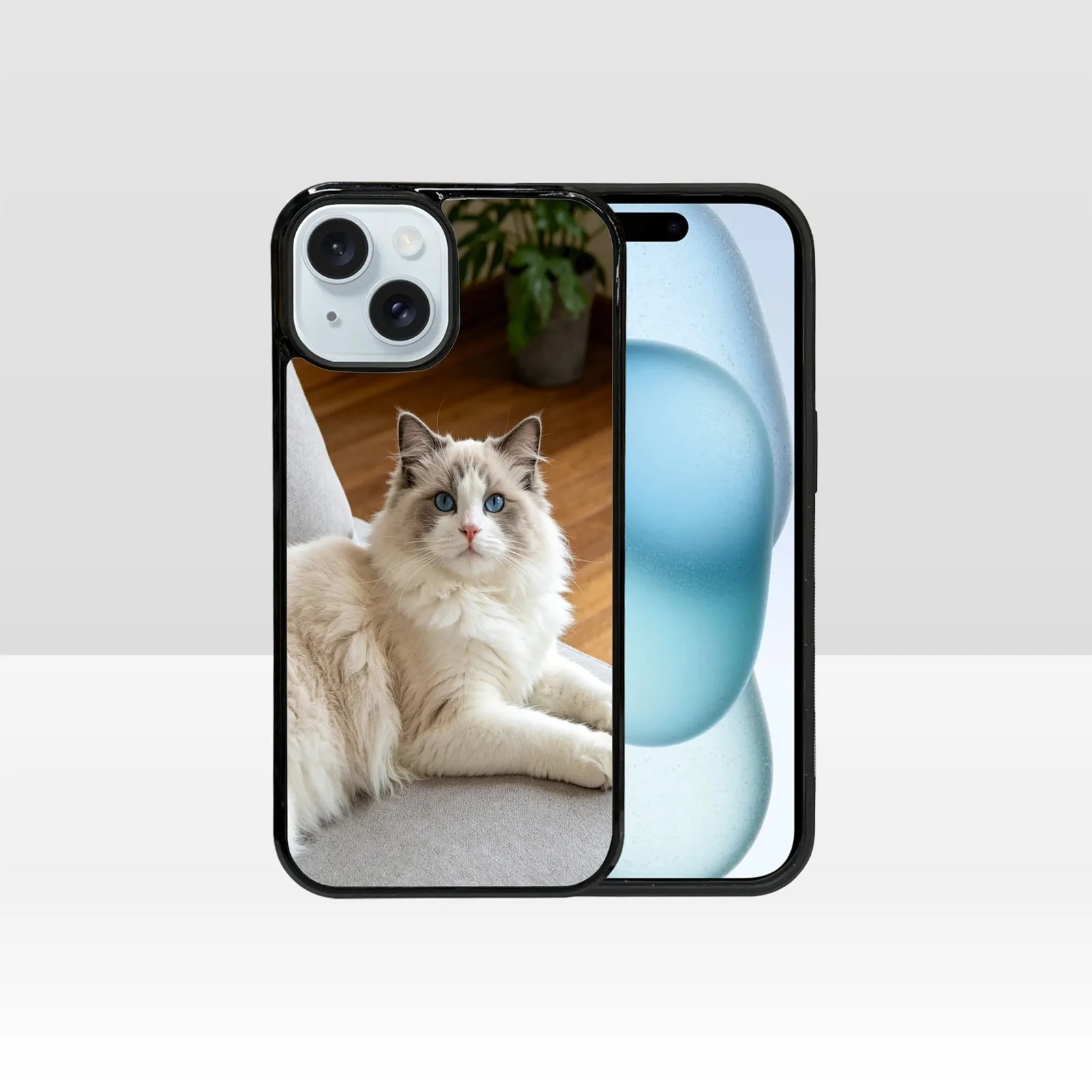 Capa de Telefone Personalizada e Personalizável, Totalmente Envolvente, à Prova de Choque em TPU+PC para iPhone 15 16 17