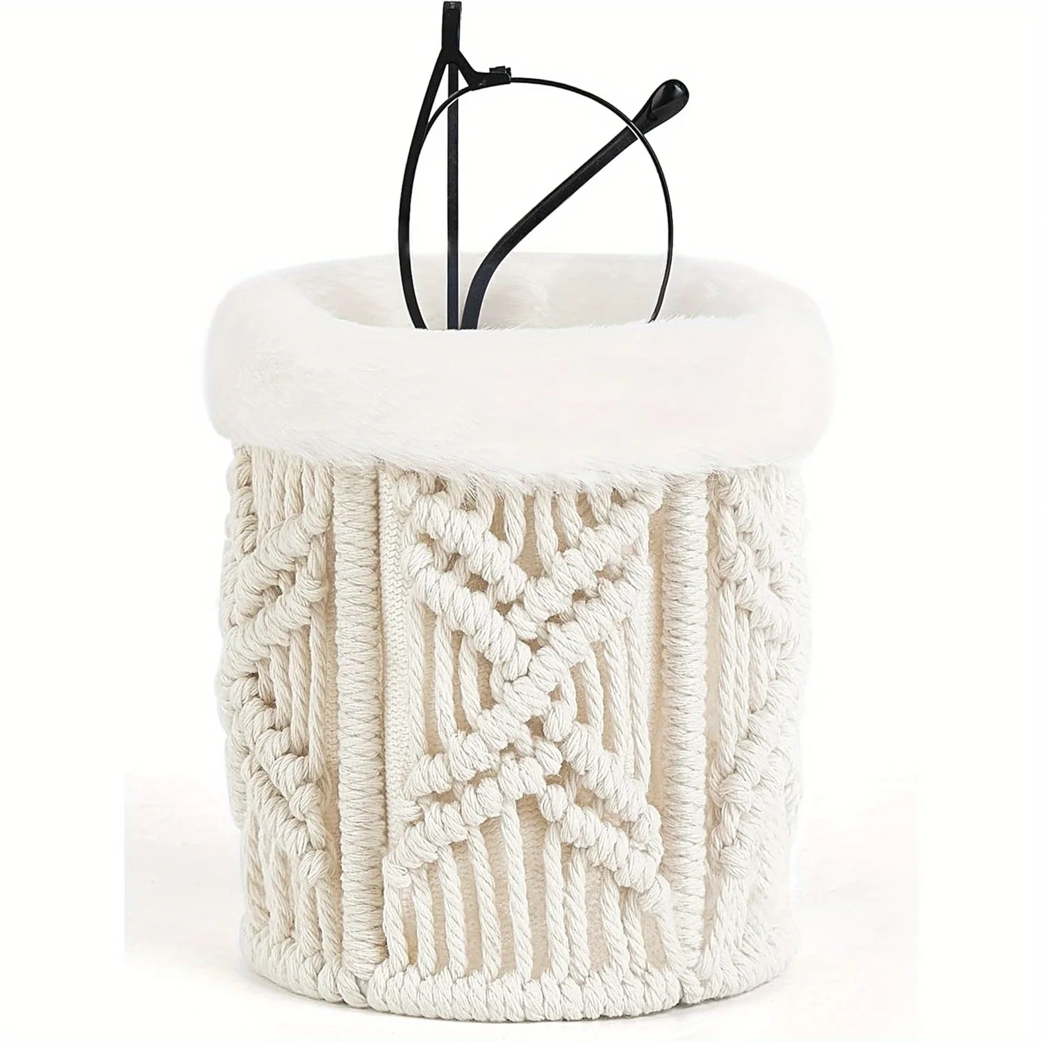 1pc Handmade Fabric Pen Organizers Eyeglass Storage Boho Chic Makeup Brush Holder Cosmetic Storage Basket Brushes Organizer