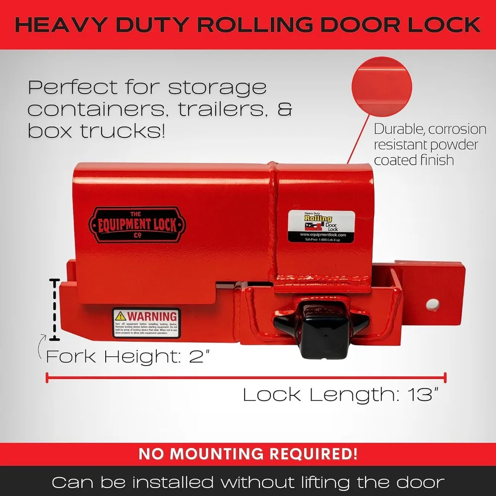 Heavy Duty Rolling Door Lock Maximum Security Storage Container Lock, Box Truck Lock and Trailer Lock