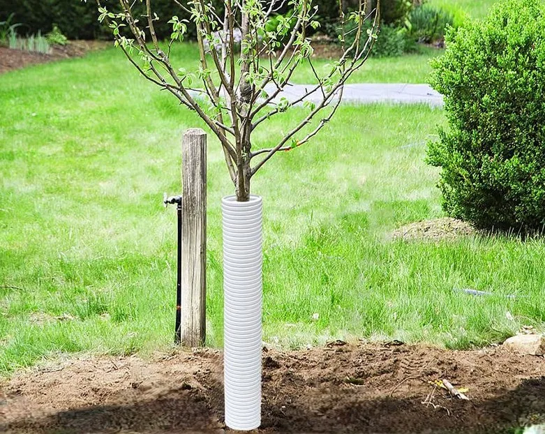 Corrugated Plastic Tree Guards for Garden Plants 15 7x2 2 Inches Adjustable Width for Saplings Protection Set of 2 5 or 7