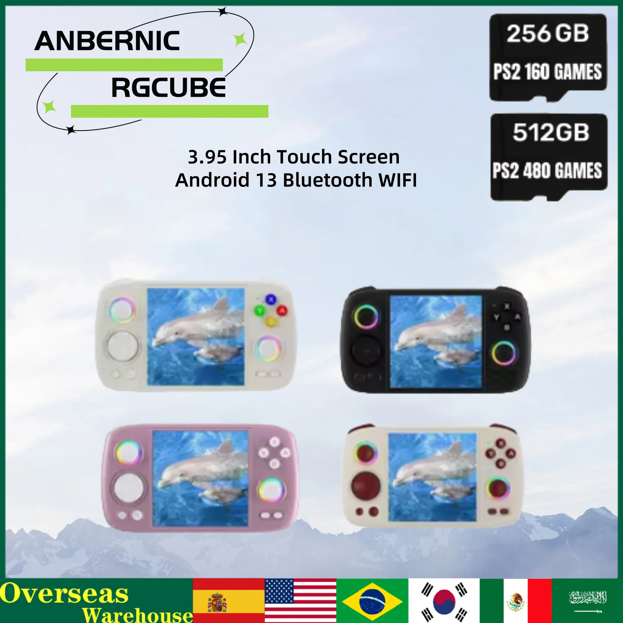 Anbernic Rg Cube Android 13 Rgb Joystick T820 8g+128g 3.95