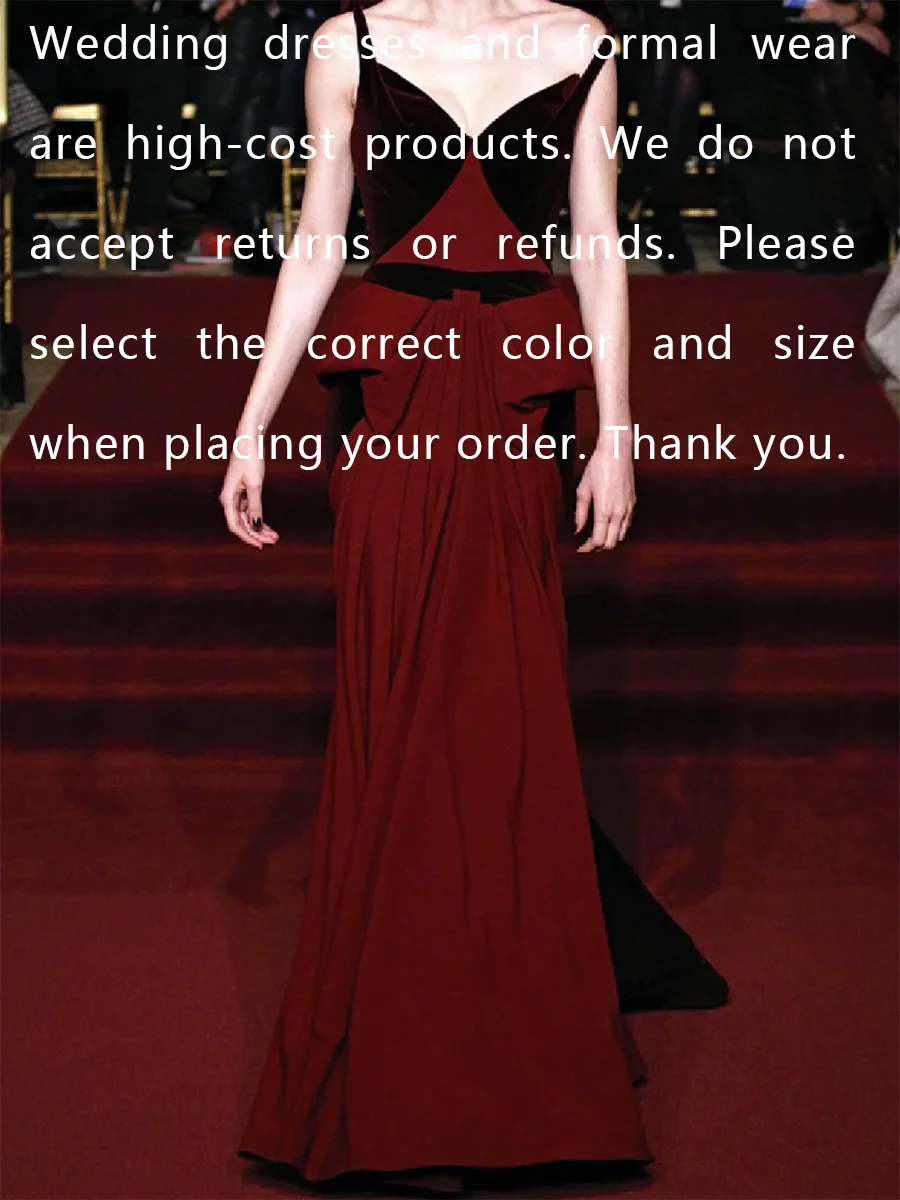 Elegant V-Neck Spaghetti Strap Sleeveless Pleat Floor Length Formal Evening Dresses Celebrity Dress Customized