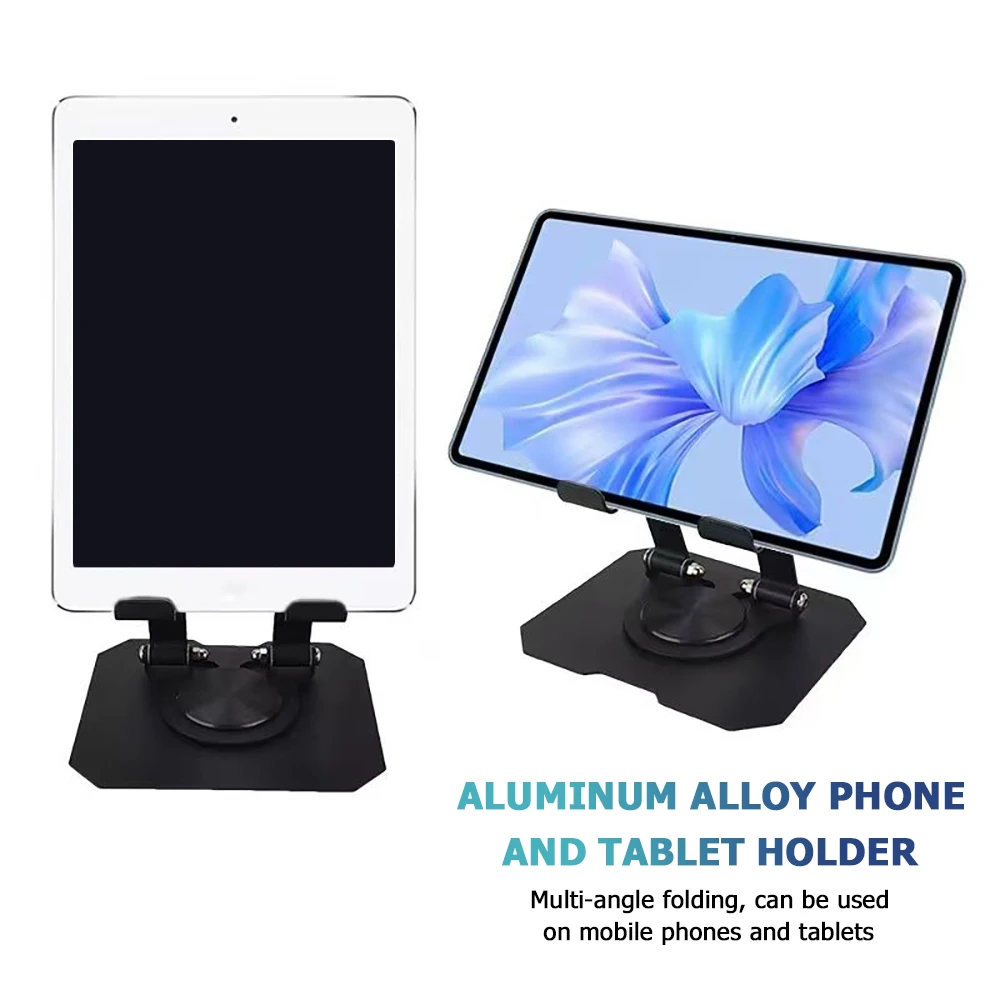360° Rotatable Tablet Stand Adjustable Foldable Desktop Stand Holder Compatible For 4.7-12 Inch Ipad Pro/Air/Min Laptop Tablet view 6
