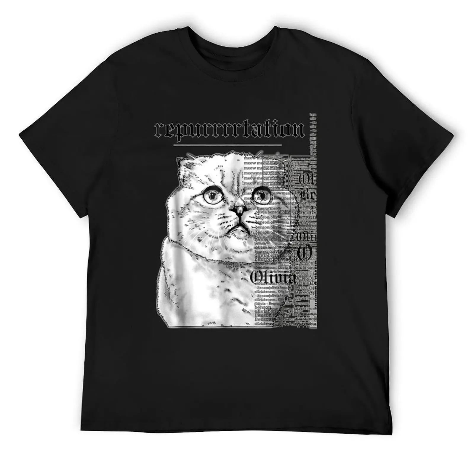 

Taylor White Cat Tee Swift Rep Tour T-Shirt