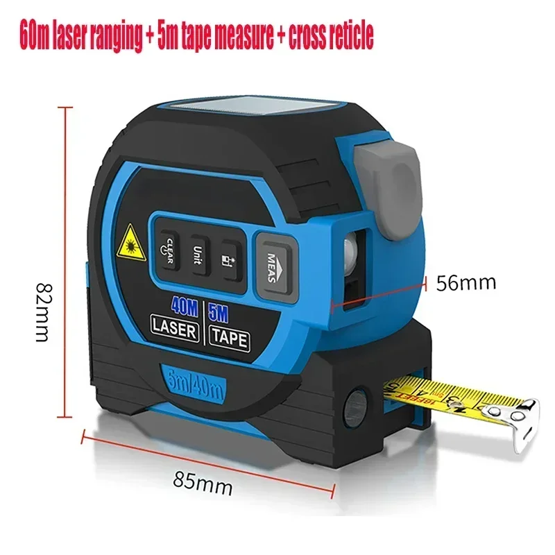 Distance Tape Electronic Intelligent Building 1 Meter Tape 3 Infrared 5m Laser Measure Rangefinder In High-precision Ruler Ruler