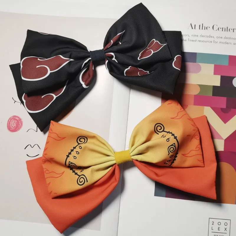 Accesorio para el cabello de Anime Naruto, cinta para periféricos de Anime y Manga, Clip para el cabello, lazo para el cabello, cómic-con, regalos para fanáticos de Cosplay para mujeres y niñas