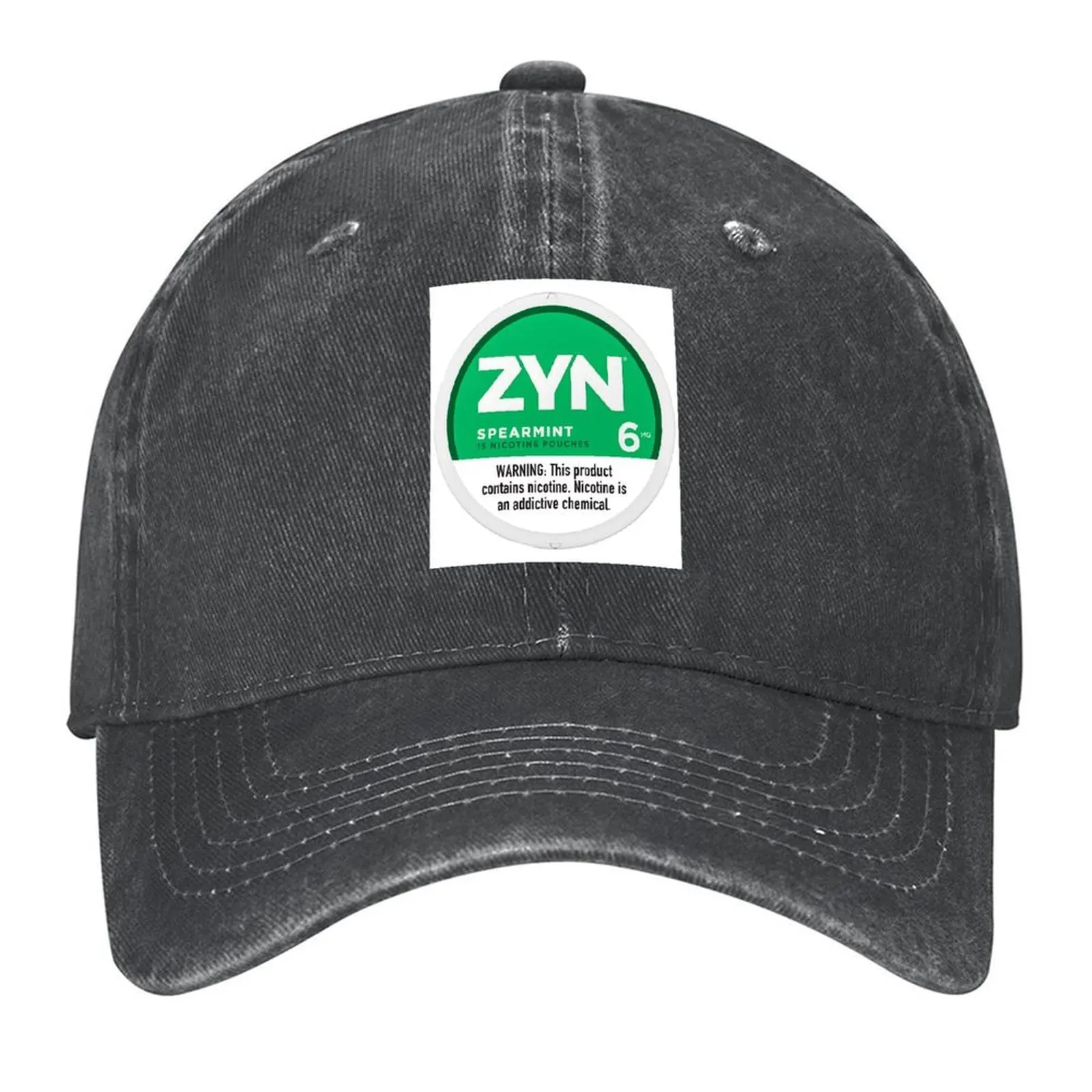 

Zyn Spearmint 15 Nicotine Pouches Baseball Cap Visor Hat Baseball Cap Luxury man cap fishing hat Men's Hats Women's